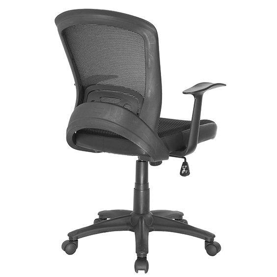 Office Chairs - Intro Black back view