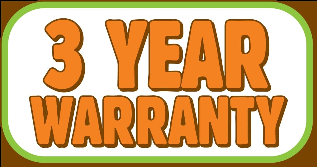 3 Year Warranty