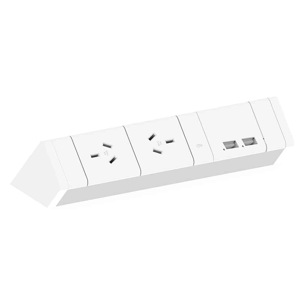 2x GPO (rotated) & 2x USB outlets