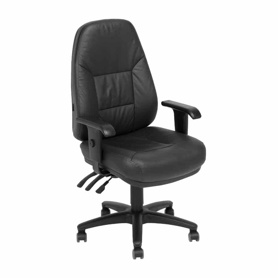 Danny’s Hardy Office Chair | Black Leather Seat Hardy Office Chair