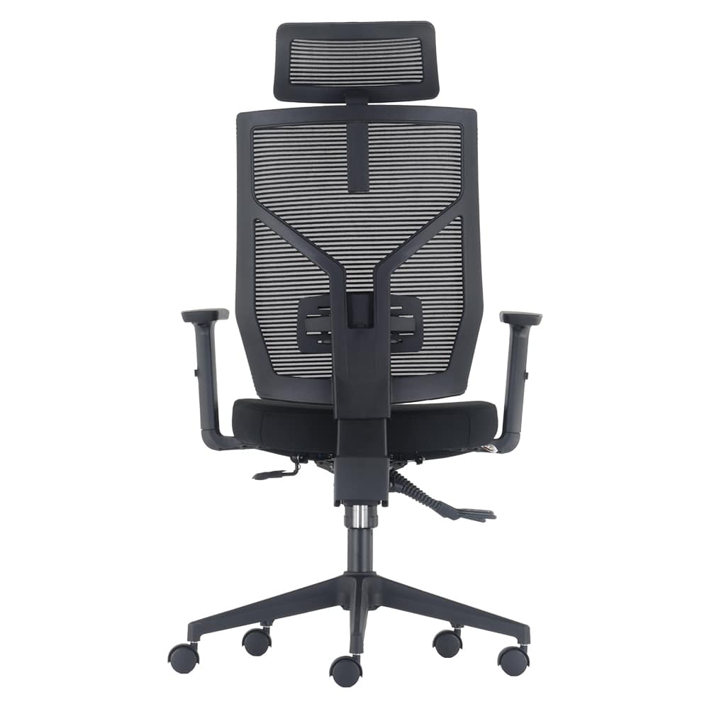 Lumbar Support Ergousit Mesh Desk Chair with Adjustable Backrest and Flip up Armrest Executive Task Chair Ergonomic Office Chair Rolling Office Chair with Headrest 