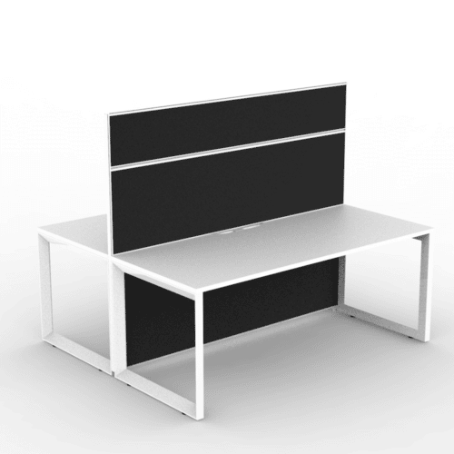 Alto Screen 2 Person Double Desk with Loop Legs Dannys Desks