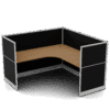 Quiet 1 Person Corner Desk+ End Screens