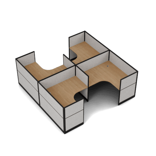 Quiet 4 Person H Pod + End Screens
