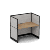 Quiet 1 Person Single Side Desk + End Screens