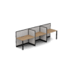 Quiet 3 Person Single Side Desk
