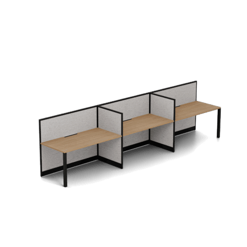 Quiet 3 Person Single Side Desk