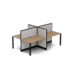 Quiet 4 Person Double Desk
