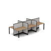 Quiet 6 Person Double Desk