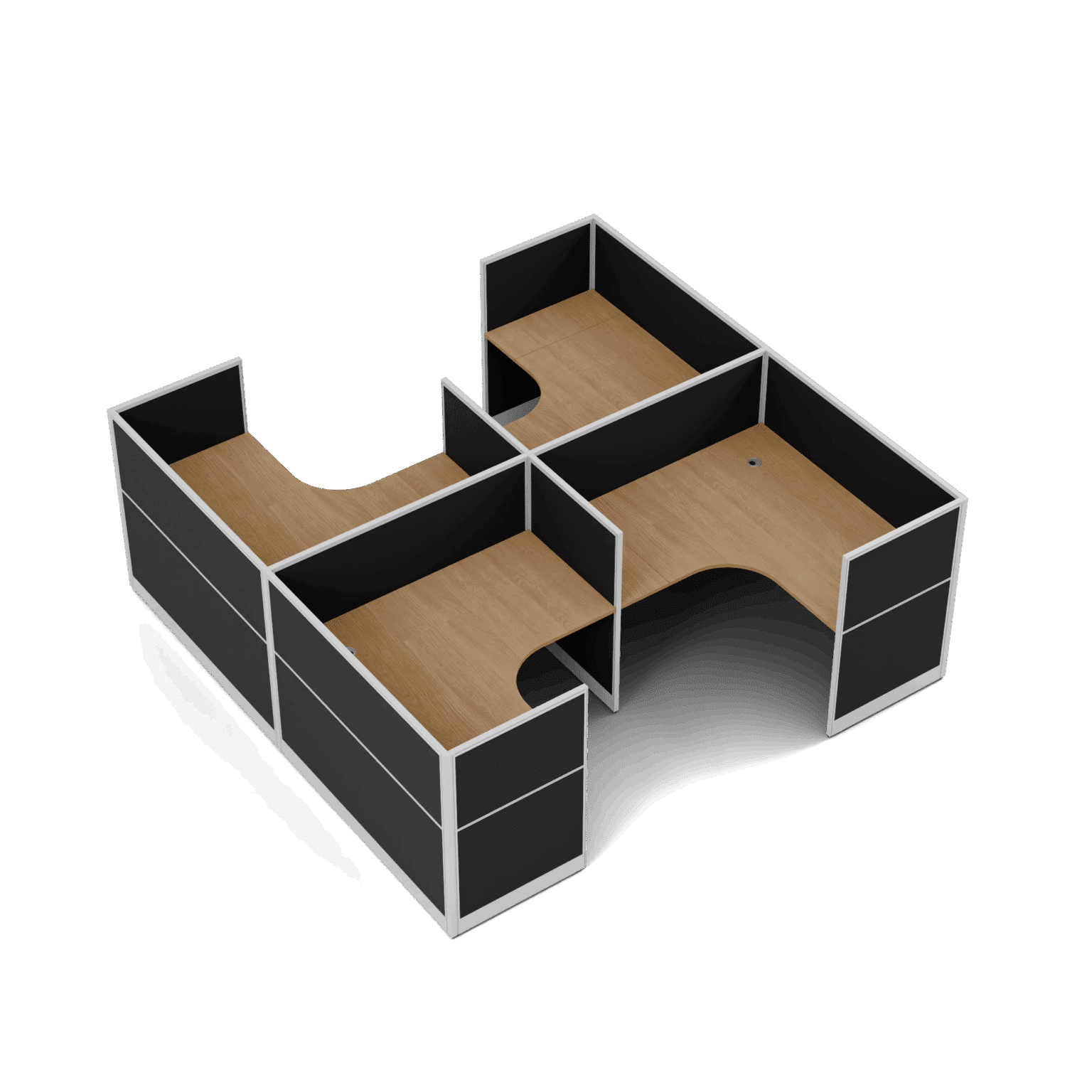 Quiet 4 Person H Pod + End Screens
