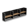 Quiet 3 Person Single Side Desk + End Screens