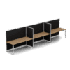 Quiet 3 Person Single Side Desk