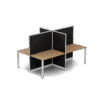 Quiet 4 Person Double Desk