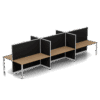 Quiet 6 Person Double Desk
