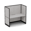 Quiet 1 Person Single Side Desk + End Screens