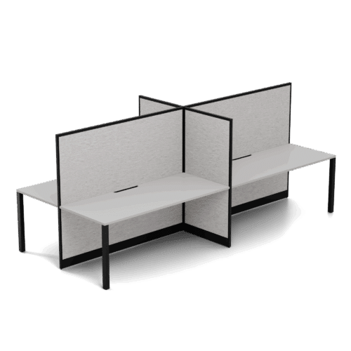 Quiet 4 Person Double Desk