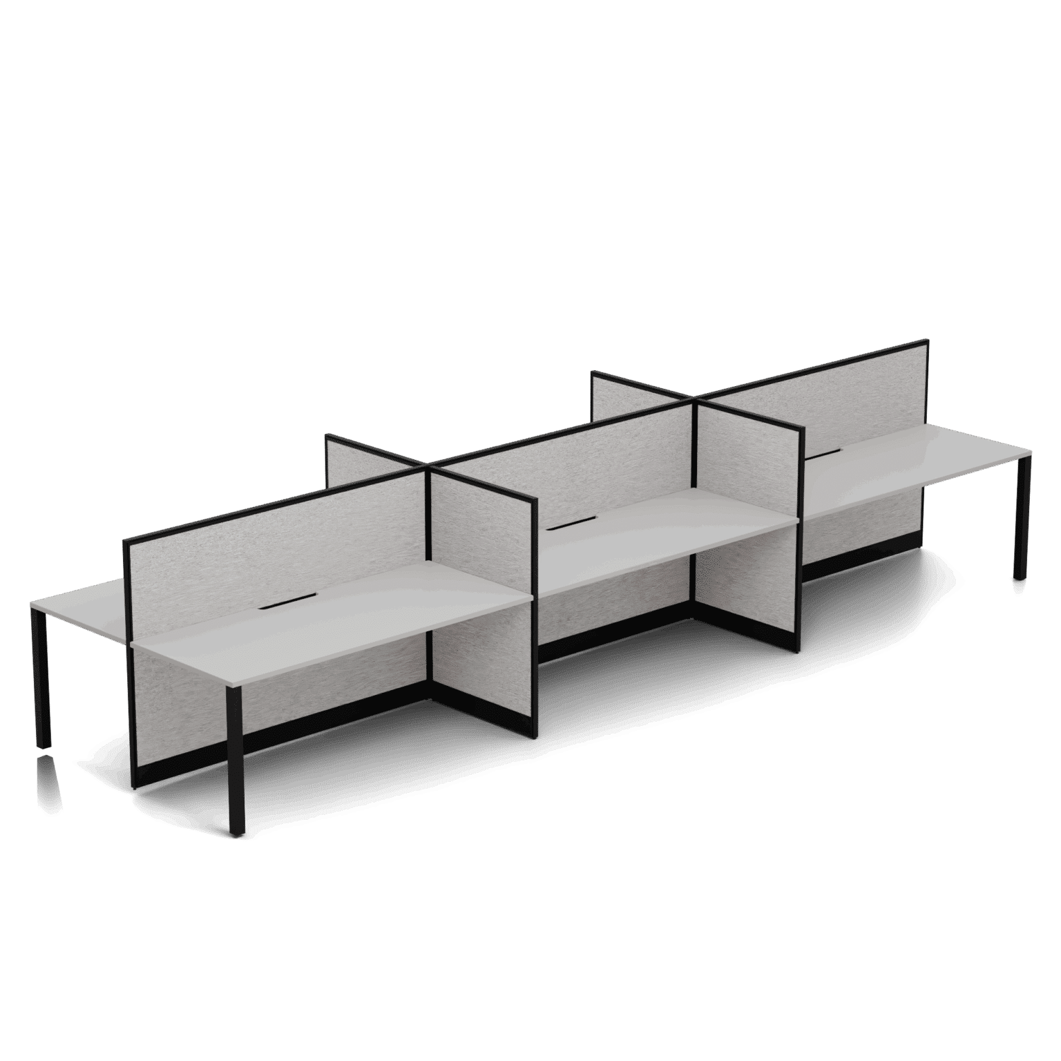 Quiet 6 Person Double Desk
