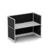 Quiet 1 Person Single Side Desk + End Screens
