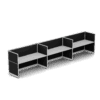 Quiet 3 Person Single Side Desk + End Screens