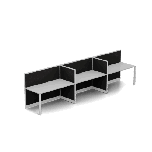 Quiet 3 Person Single Side Desk