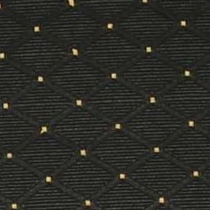 Black Fabric with Gold Diamonds