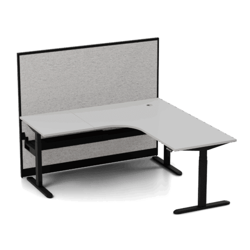 Ascend Corner Workstation with Screen