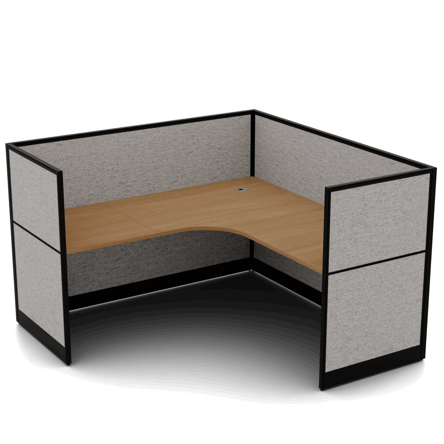 Quiet 1 Person Corner Desk+ End Screens
