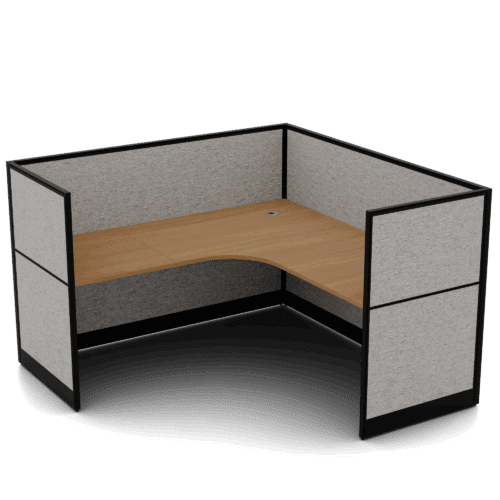 Quiet 1 Person Corner Desk+ End Screens