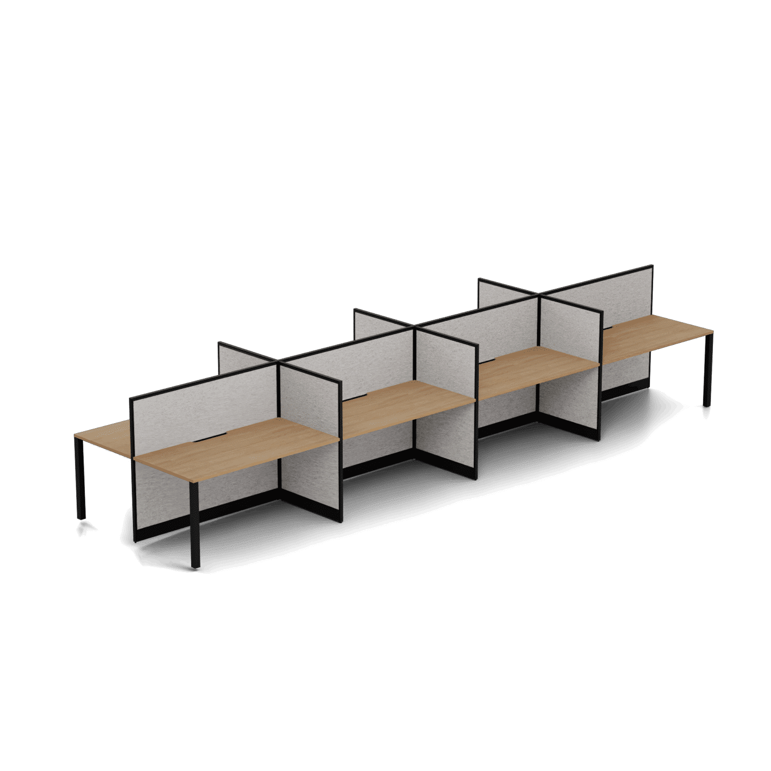 Quiet 8 Person Double Desk