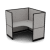 Quiet 1 Person Corner Desk+ End Screens