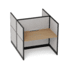 Quiet 2 Person Double Desk + End Screens