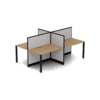 Quiet 4 Person Double Desk
