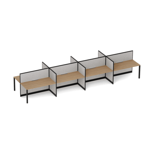 Quiet 8 Person Double Desk