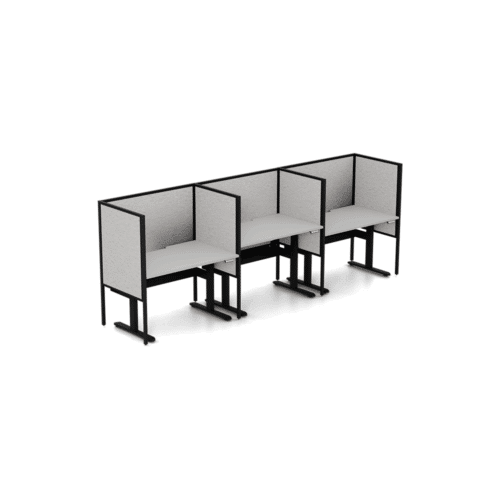 Ascend 3 Person Inline Desk + End Screens