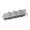 Quiet 8 Person Double Desk