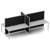 Quiet 4 Person Double Desk