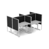 Ascend 4 Person Double Desk
