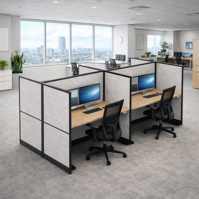 Super Office Screen Desk – Modular Privacy Screening | Dannys