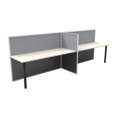 Super Office Screen 2 Person Single Sided Desk