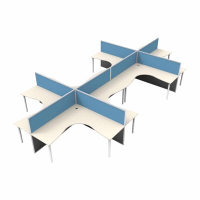 Super Office Screen 8 Person X Pod