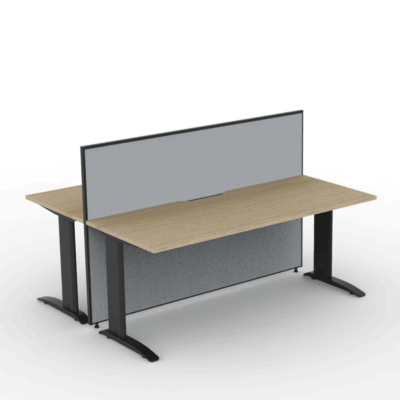 Alto Screen 2 Person Double Desk with Span Legs