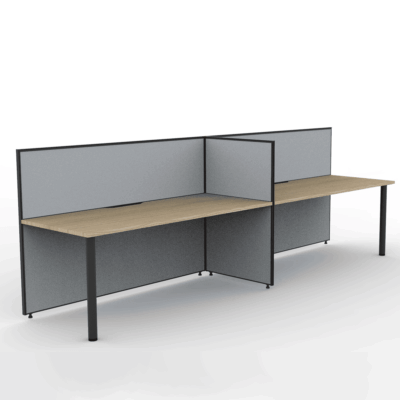 Alto Screen 2 Person Single Sided Desk