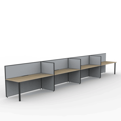 Alto Screen 4 Person Single Sided Desk