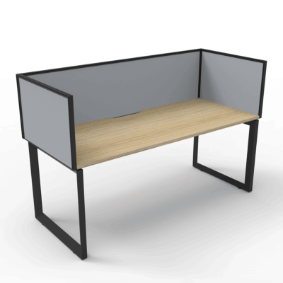 Avenger Mars 1P Single Sided Desk With Return Screen