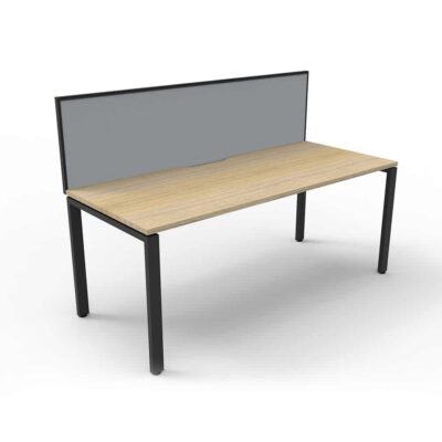 Avenger Mercury 1Person Single Sided Desk With Screen
