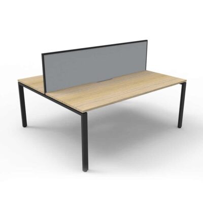 Avenger Mercury 2Person Double Sided Desk With Screen