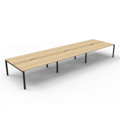 Avenger Mercury 6Person Double Sided Desk