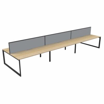 Avenger Mars 6P POD Double Desk With Alto Screen