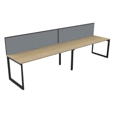 Avenger Mars 2P Single Sided Desk With Alto Screen