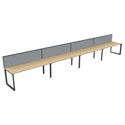 Avenger Mars 4P Single Sided Desk With Alto Screen